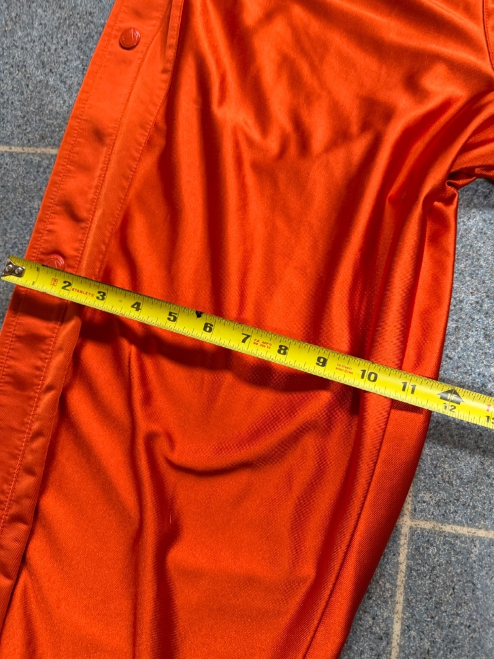 NIKE Vintage Tear-Away Basketball Pants Dazzling Orange Y2K era - Picture 6 of 16